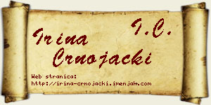 Irina Crnojački vizit kartica
